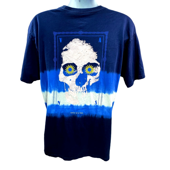 VANS Premium Never At A Loss Scattered Skull Hip Hop Skate Men’s T-shirt XL EUC - Picture 1 of 11